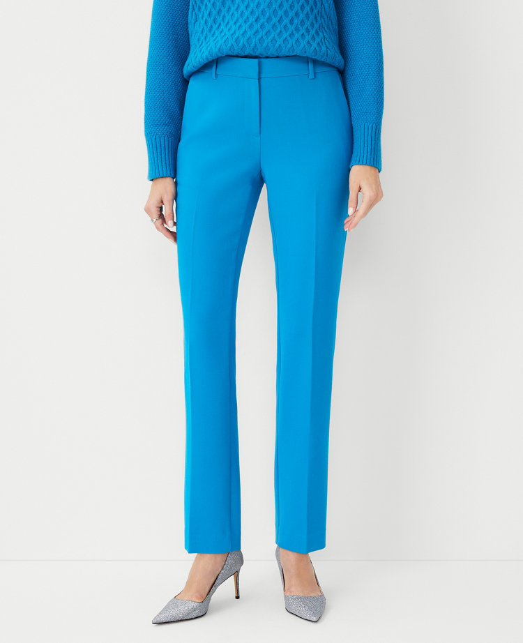Ann Taylor The Sophia Straight Pant - Curvy Fit In Azurite