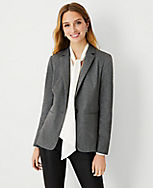 The Petite Hutton Blazer in Brushed Knit carousel Product Image 1
