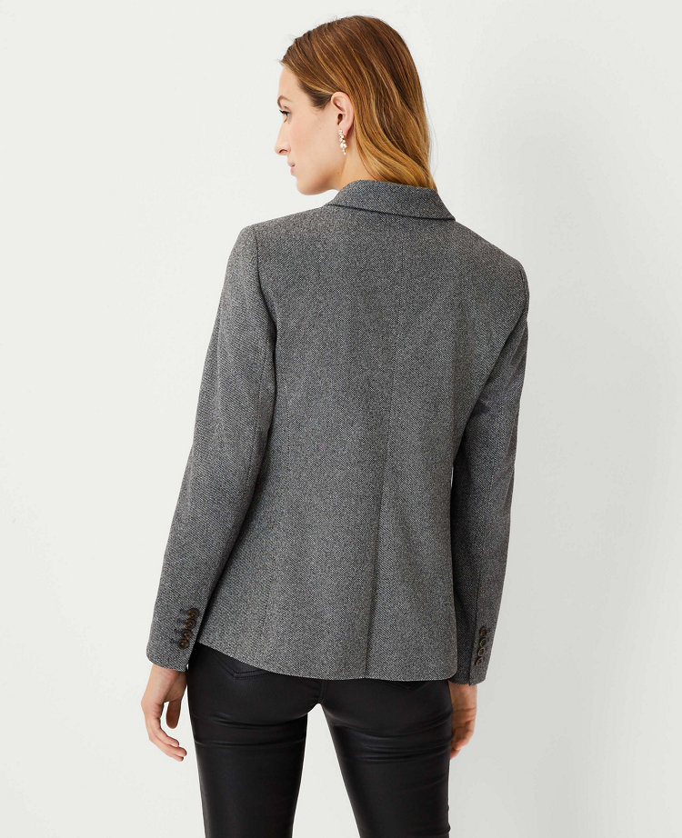 Ann taylor grey clearance blazer