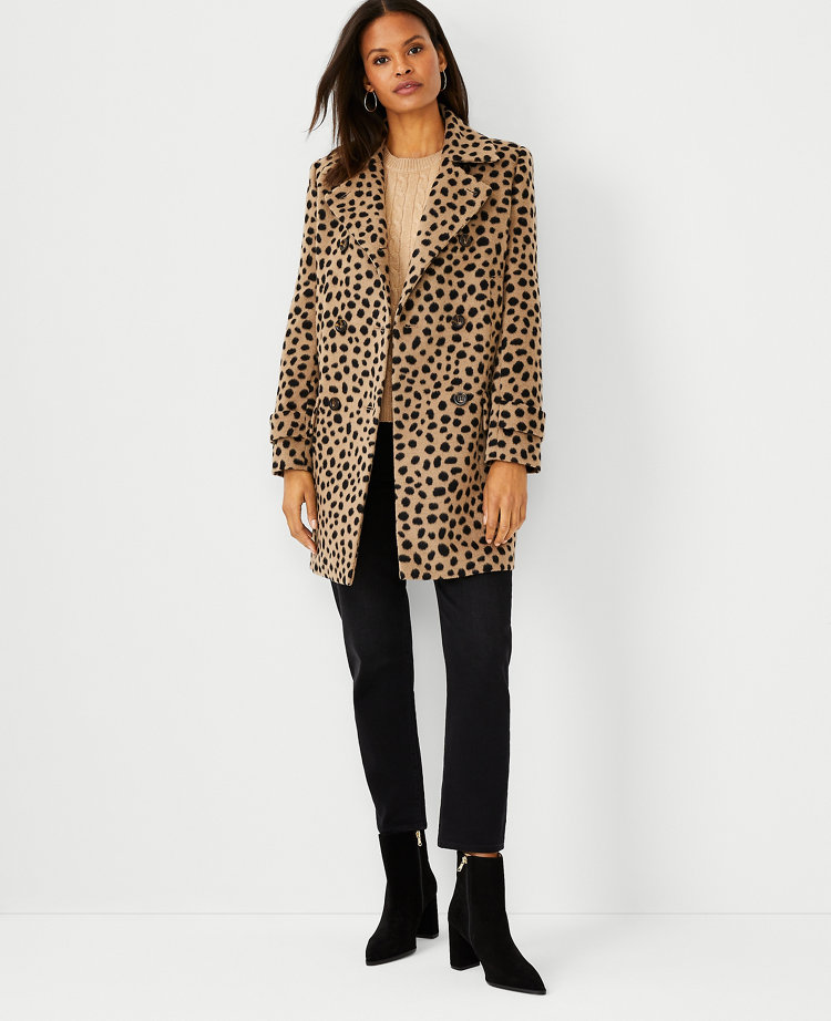 Animal Print Peacoat