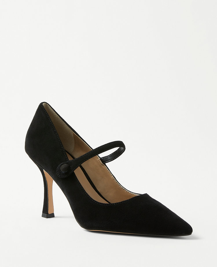 Ann taylor suede store pumps