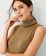 Sparkle Mock Neck Sweater Shell carousel Product Image 1