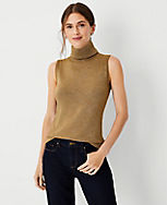 Sparkle Mock Neck Sweater Shell carousel Product Image 3