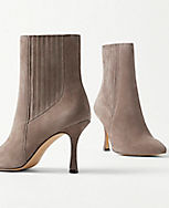 Suede Chelsea Stiletto Booties carousel Product Image 2