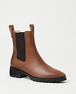 Tab Chelsea Leather Booties carousel Product Image 1