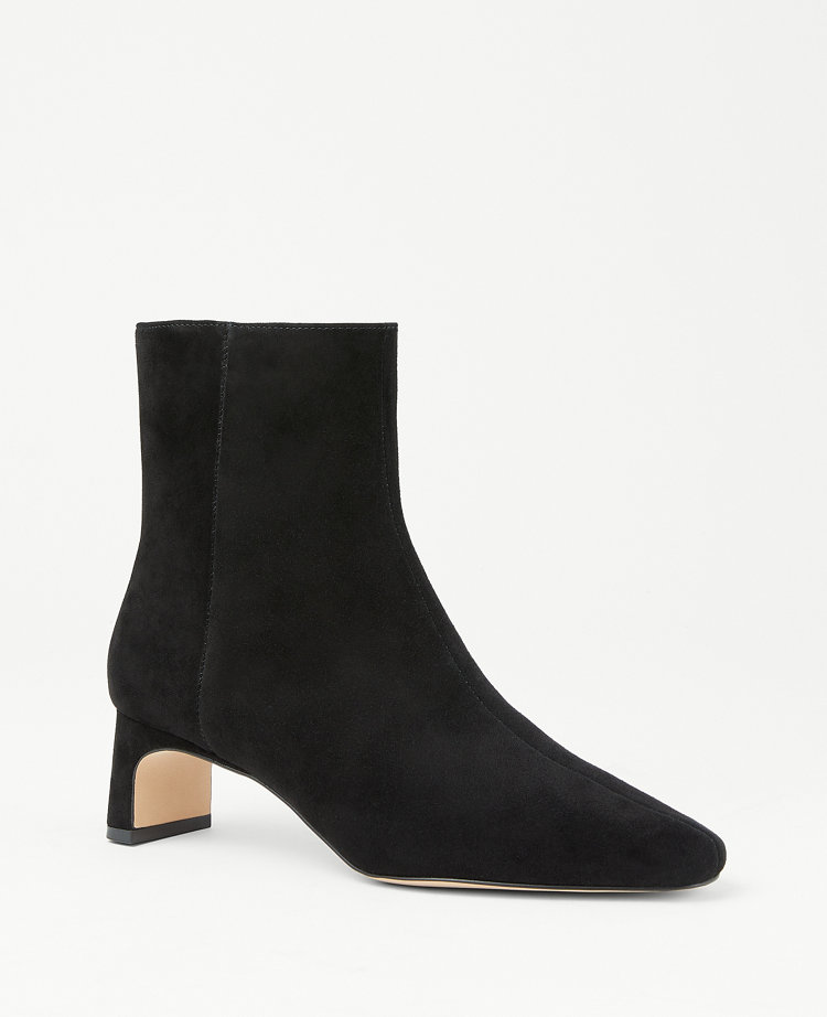 White suede ankle outlet boots