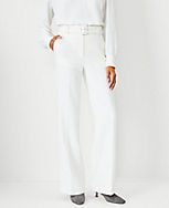 The Belted Boot Cut Pant in Twill carousel Product Image 1
