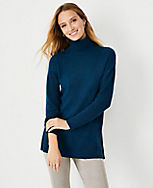 Cashmere Turtleneck Tunic Sweater carousel Product Image 1