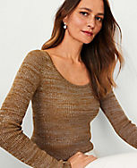 Sparkle Scoop Neck Sweater carousel Product Image 3