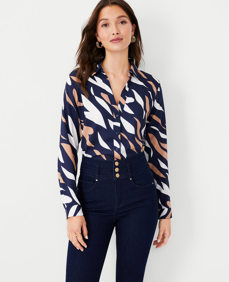 Abstract Animal Print Essential Shirt