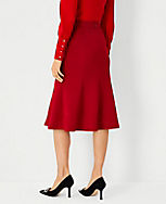 The Seamed Flare Skirt in Double Knit carousel Product Image 2