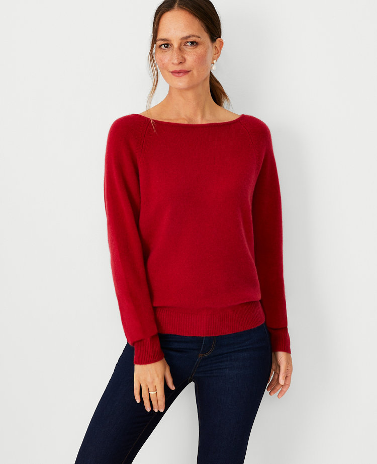 Boat neck cashmere outlet sweater