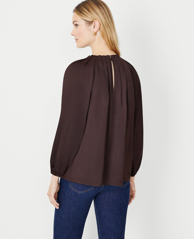 Pleat Neck Top