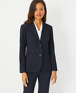 Womens Clothing Suits Trouser suits Tonello Wool Suit in Dark Blue Black 