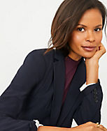 The Tall One Button Blazer in Seasonless Stretch carousel Product Image 3