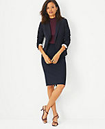 The Petite Seamed Pencil Skirt in Seasonless Stretch carousel Product Image 3