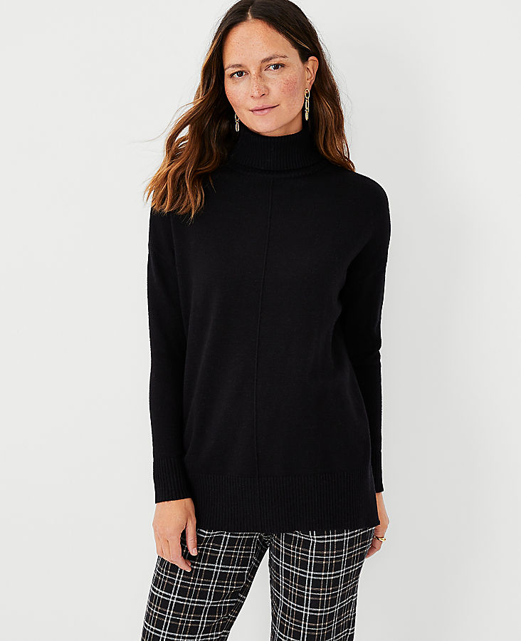 Petite Turtleneck Tunic Sweater