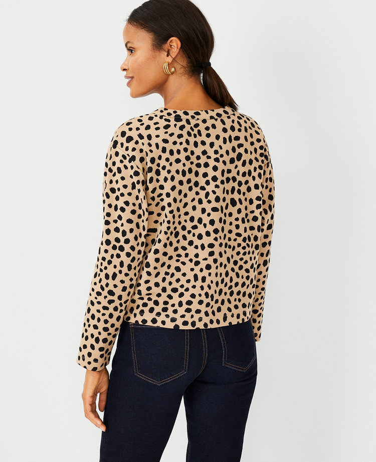 Ann taylor 2024 leopard sweater