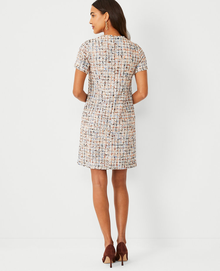 Petite Confetti Tweed Shift Dress