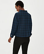 Plaid Mock Neck Top carousel Product Image 2