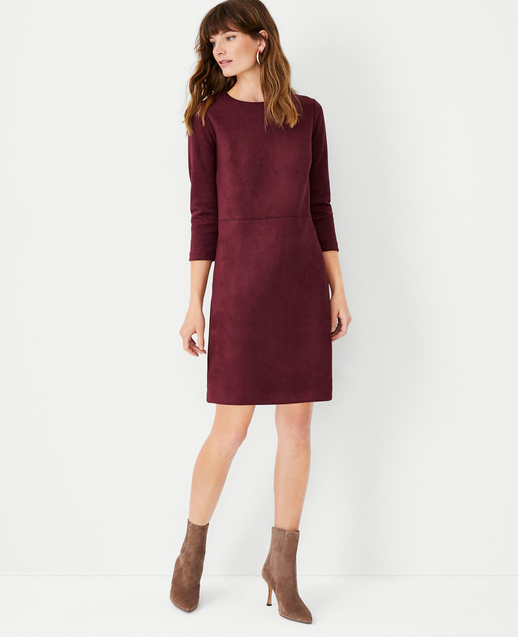 Warehouse puff clearance sleeve shift dress