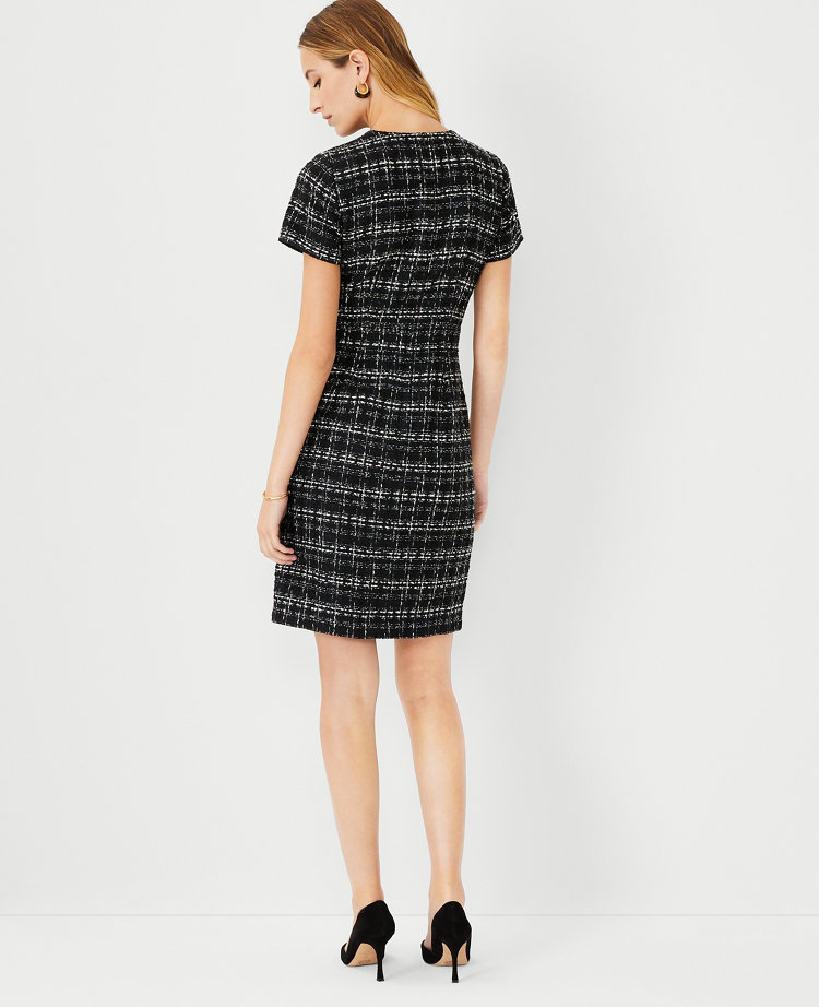 Petite Tweed Sheath Dress