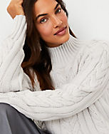 Turtleneck Cable Sweater carousel Product Image 3