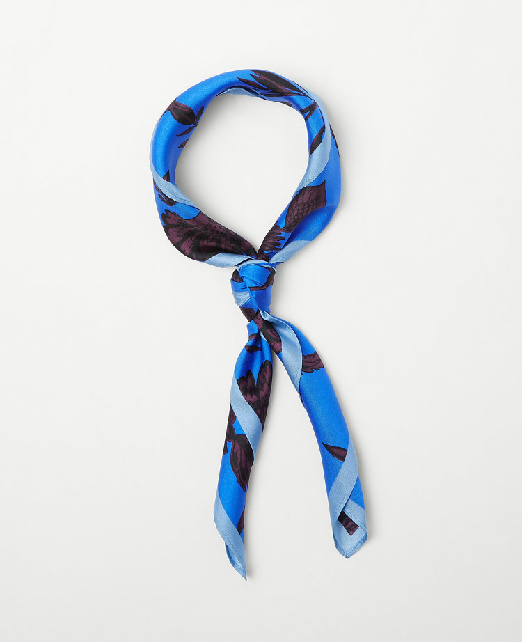 Floral Silk Little Scarf