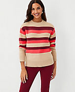 Striped Mixed Stitch Sweater  carousel Product Image 1