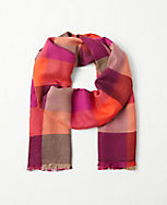 Checked Scarf  carousel Product Image 1