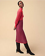 Tipped Pleated Column Sweater Skirt carousel Product Image 4