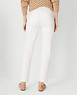 Sculpting Pocket Mid Rise Tapered Jeans in Ivory carousel Product Image 2