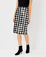 Sequin Houndstooth Pencil Skirt carousel Product Image 3