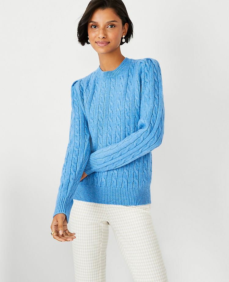 Petite Mixed Cable Stitch Sweater