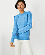 Petite Mixed Cable Stitch Sweater carousel Product Image 1