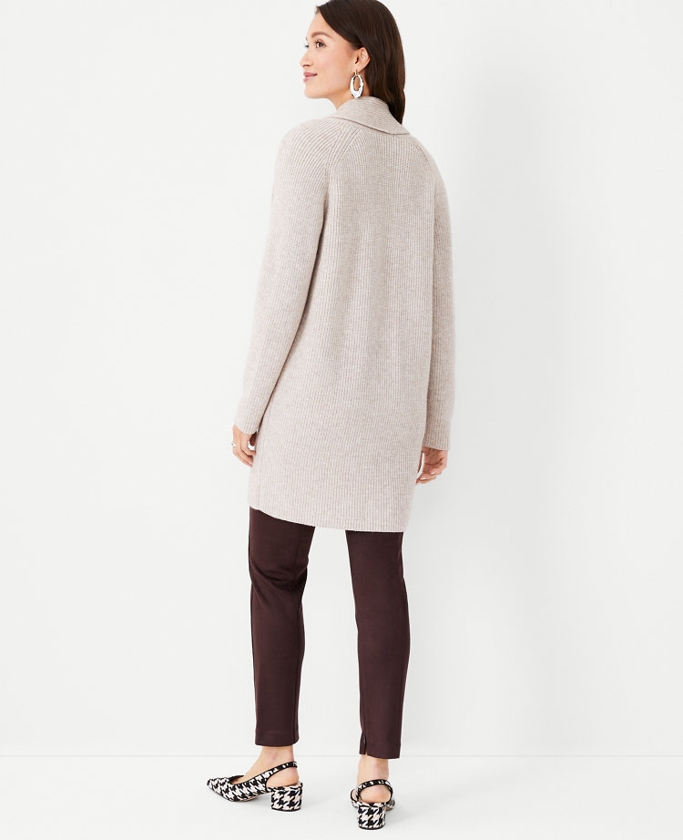 shawl collar coatigan