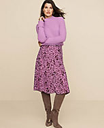 Floral Branch Seamed Full Midi Skirt carousel Product Image 3
