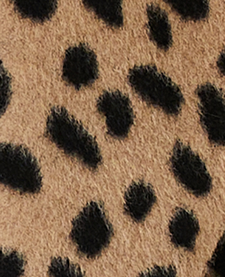 Petite Animal Print Peacoat