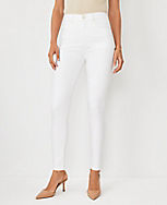 Sculpting Pocket Highest Rise Skinny Jeans in White carousel Product Image 1
