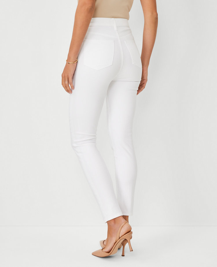 Buy Halston White Denim Skinny High Waist Jean - Size 12 at ShopLC.