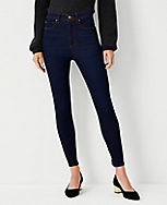 Sculpting Pocket High Rise Skinny Jeans in Rinse Wash carousel Product Image 3