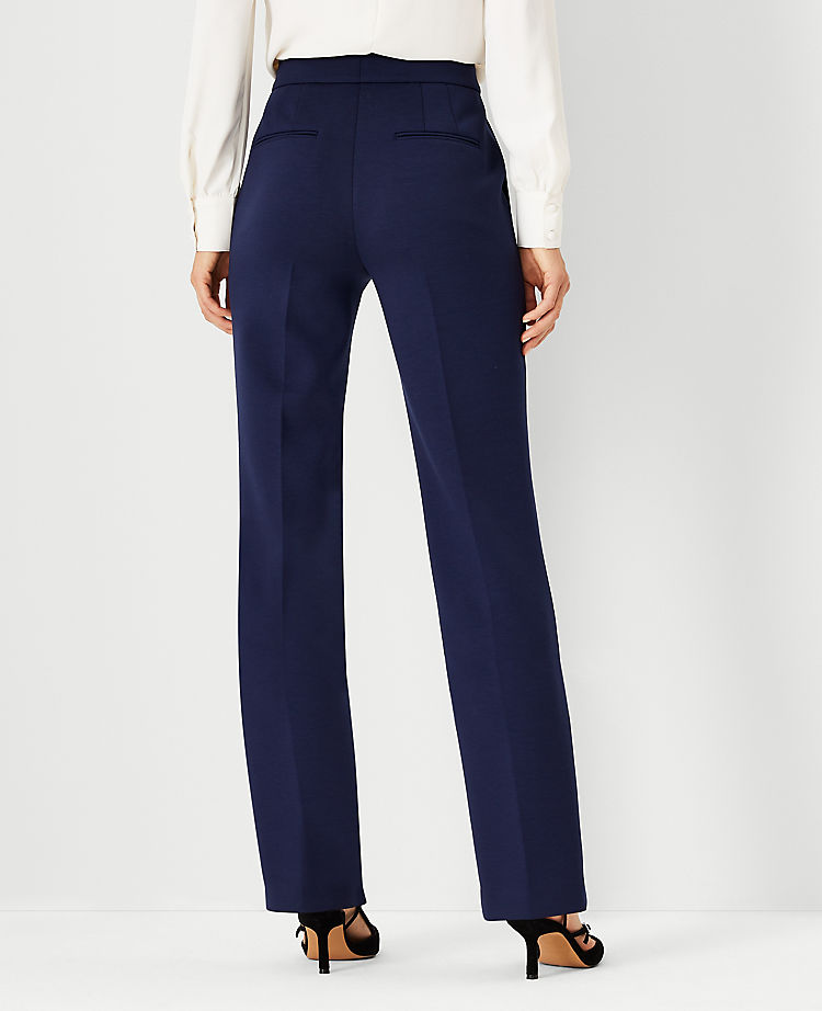 The Sophia Straight Pant in Double Knit
