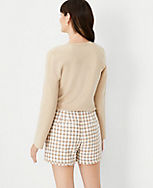 The Side Zip Short in Tweed carousel Product Image 2