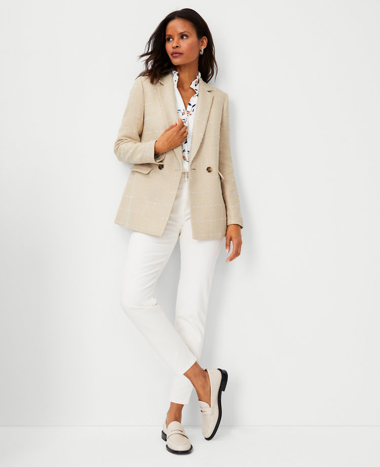 Ann taylor 2025 linen blazer