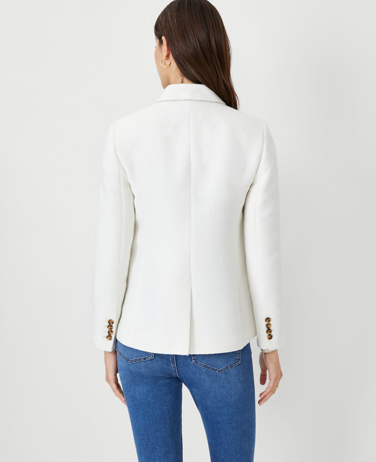 Ann taylor loft outlet white blazer