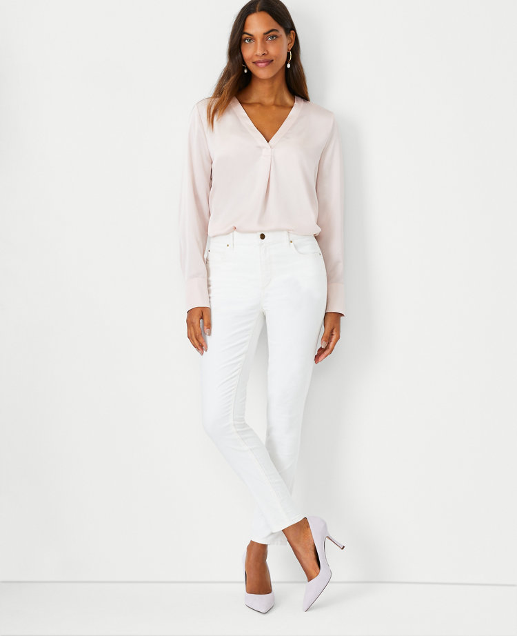 Mid-rise skinny trousers - Woman