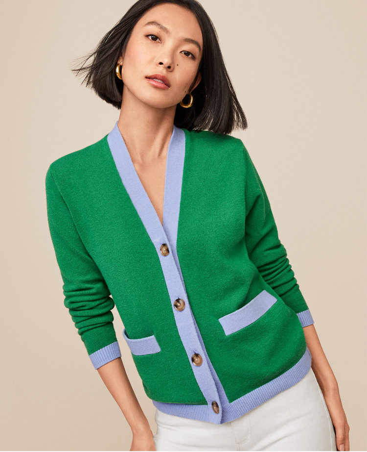 Tipped Boyfriend Cardigan