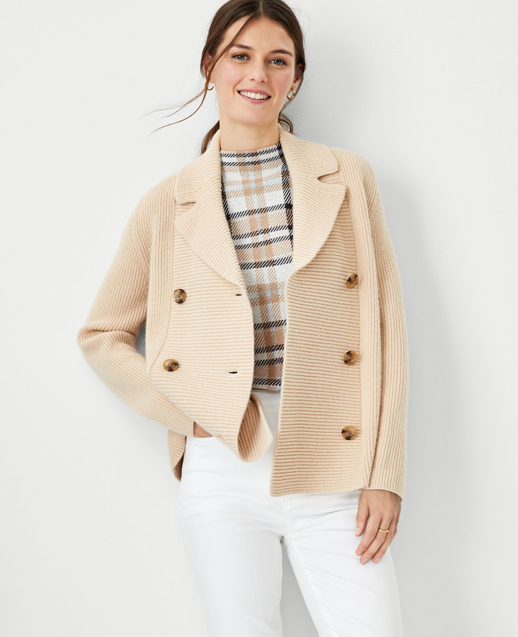 Ann taylor 2025 sweater blazer