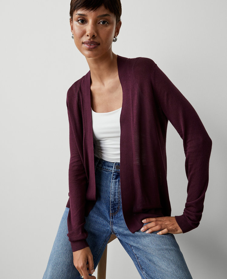 Lightweight Open Cardigan