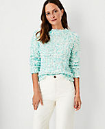 Shimmer Textured Tweed Sweater carousel Product Image 1